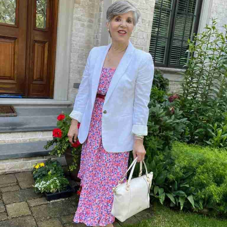 blazer over dress