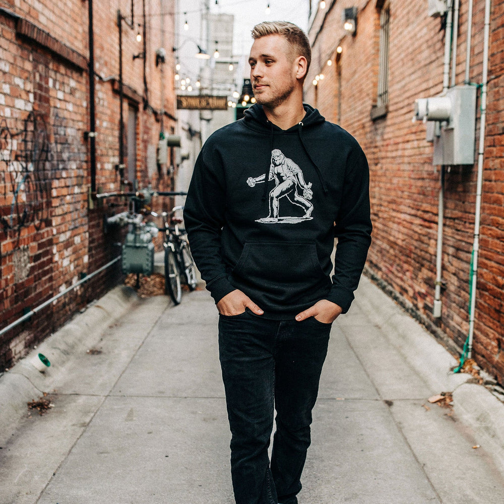 black hoodies