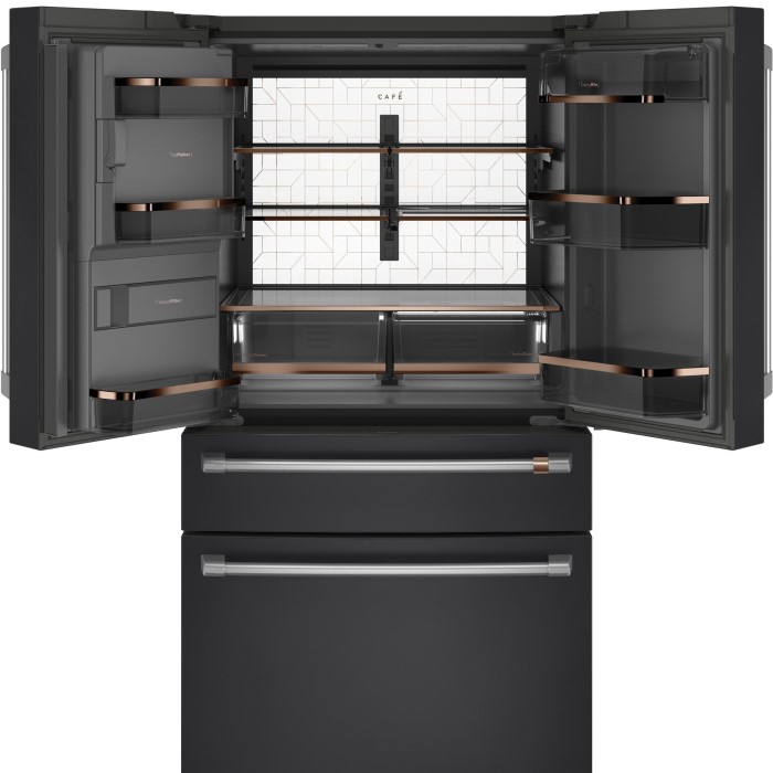 black refrigerator