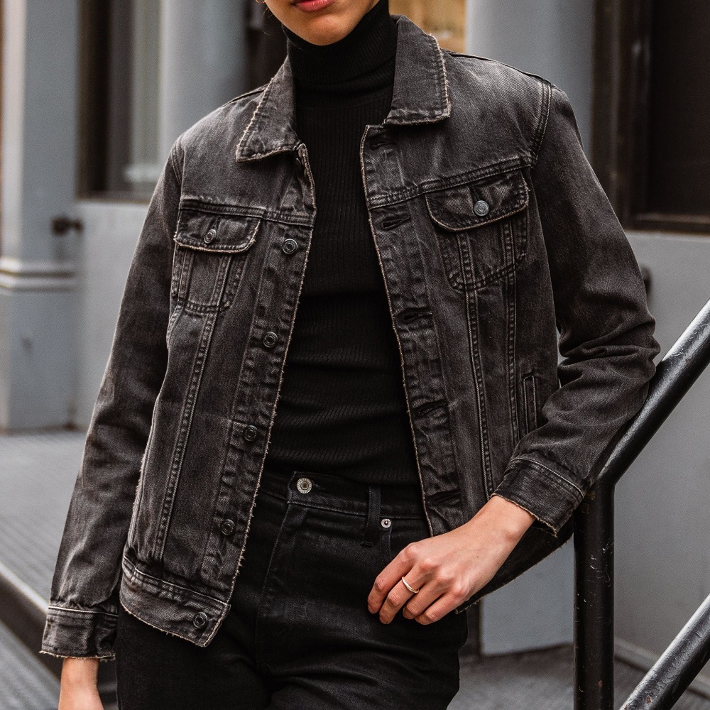 dark denim jacket