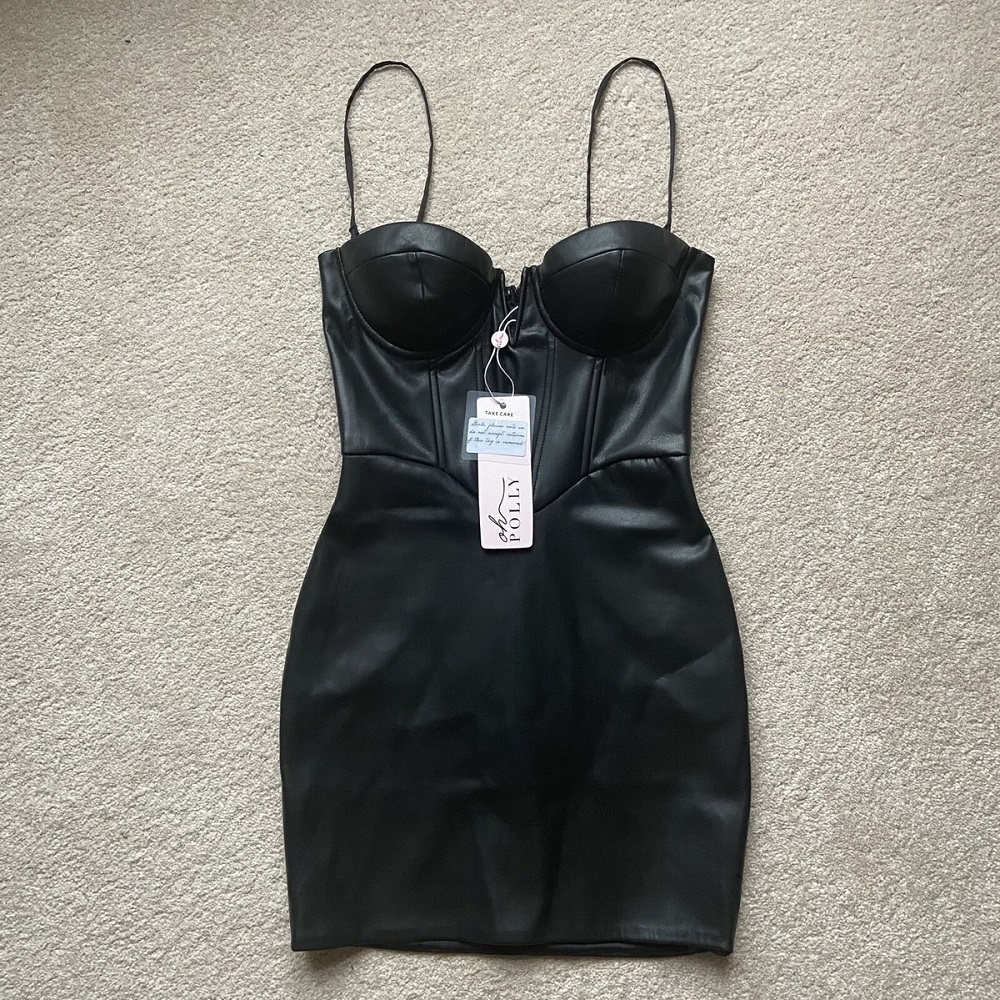 black corset gown