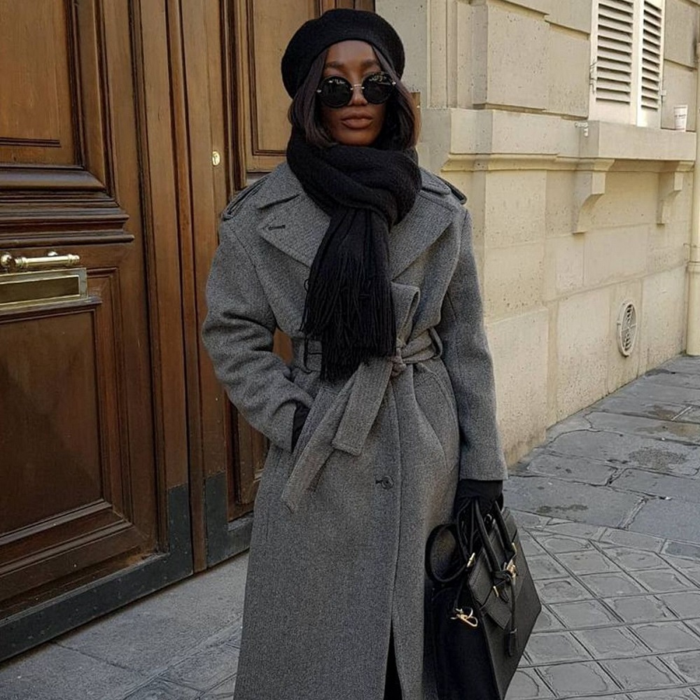 grey oversized blazer