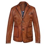 leather blazer