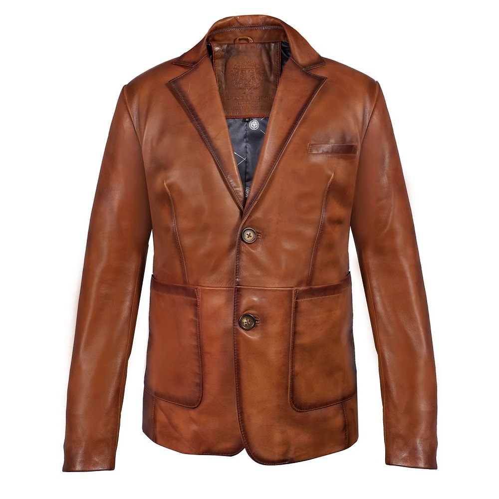 leather blazer