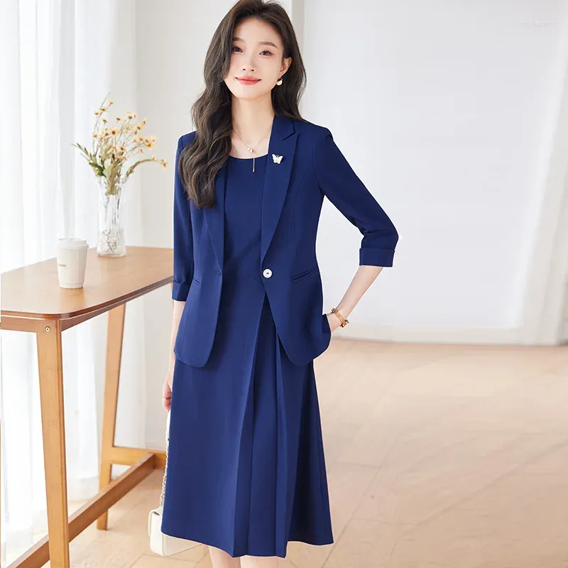 dress with blazer