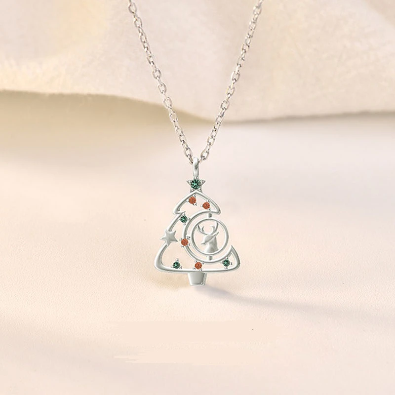 christmas tree necklace