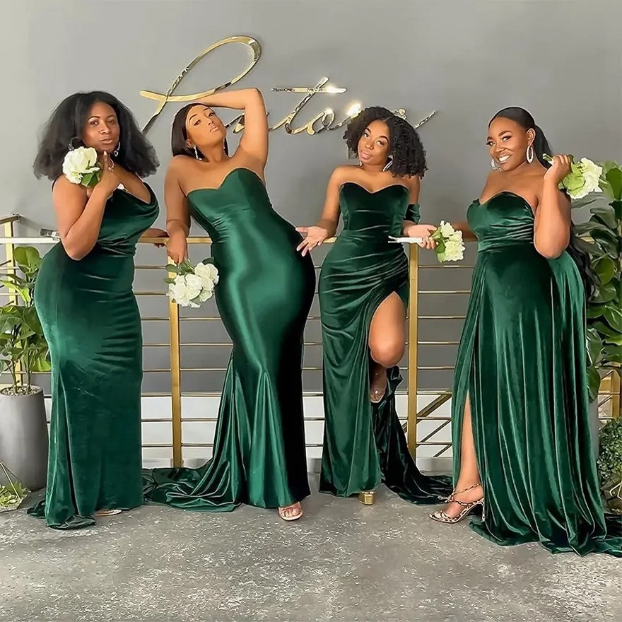 christmas bridesmaid dresses