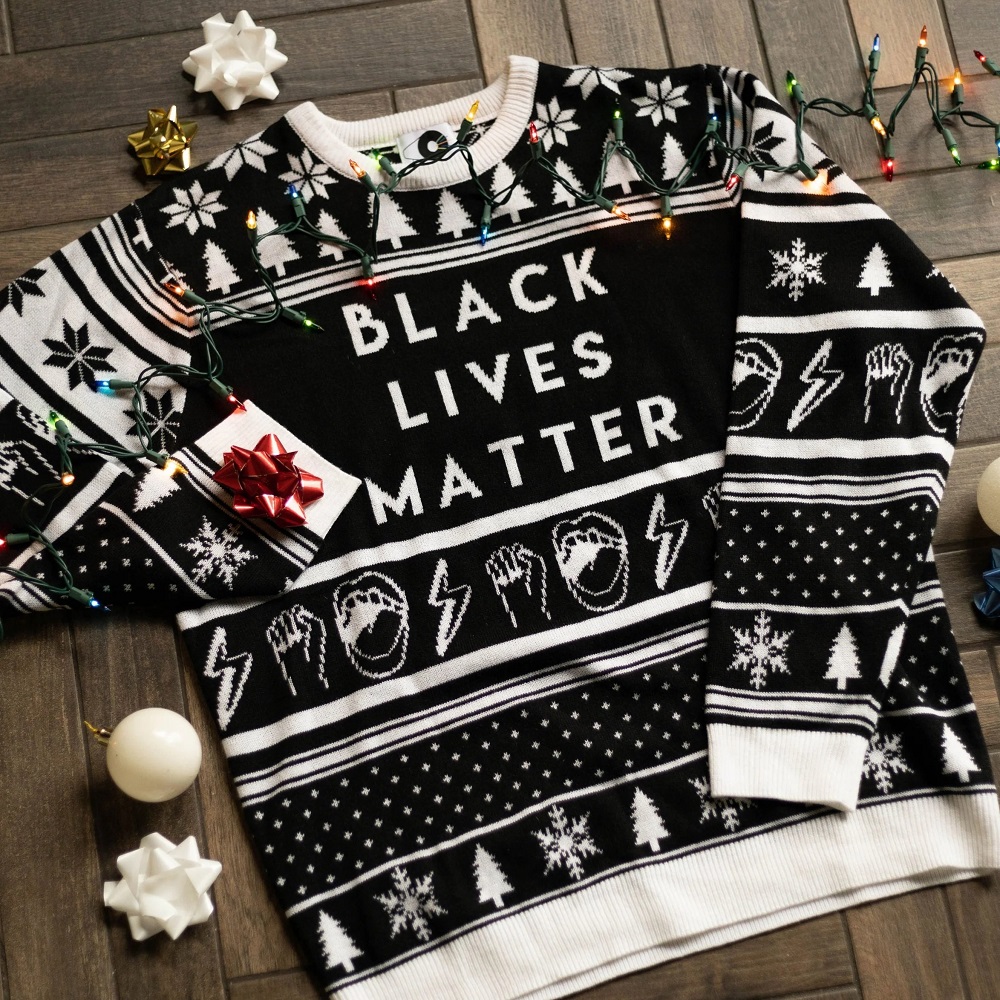 black ugly christmas sweater