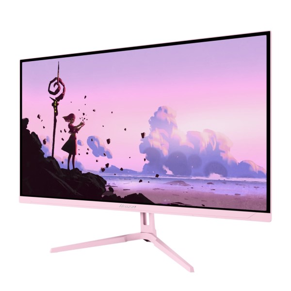 pink computer monitor