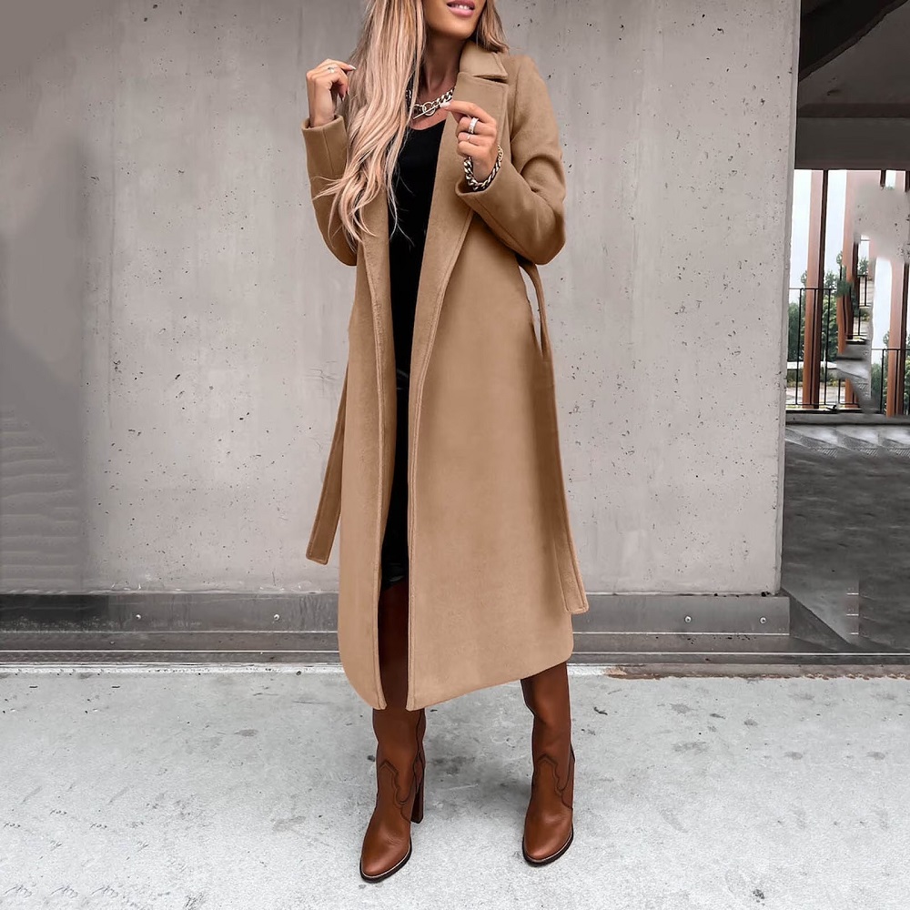 long fleece coat