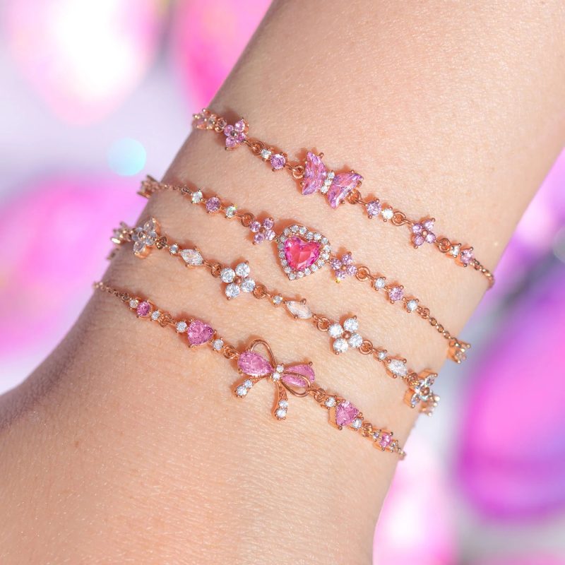 pink bracelets