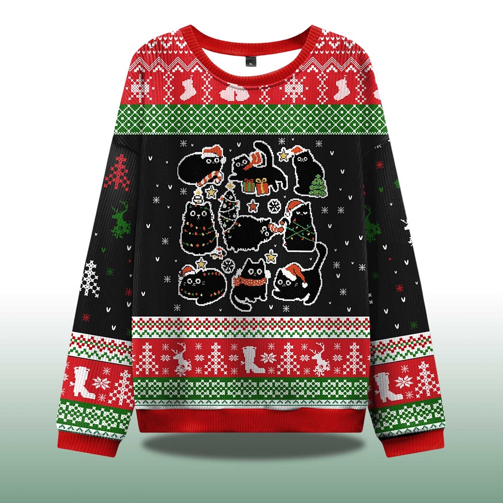 black ugly christmas sweater
