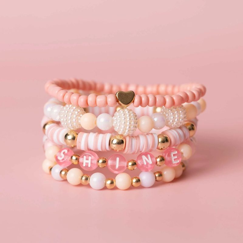 pink bracelets