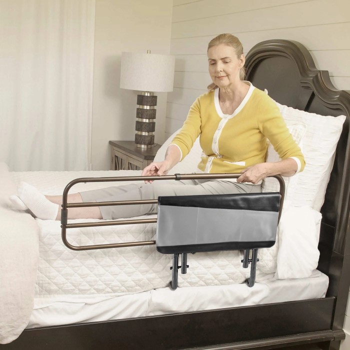 under mattress bed rail