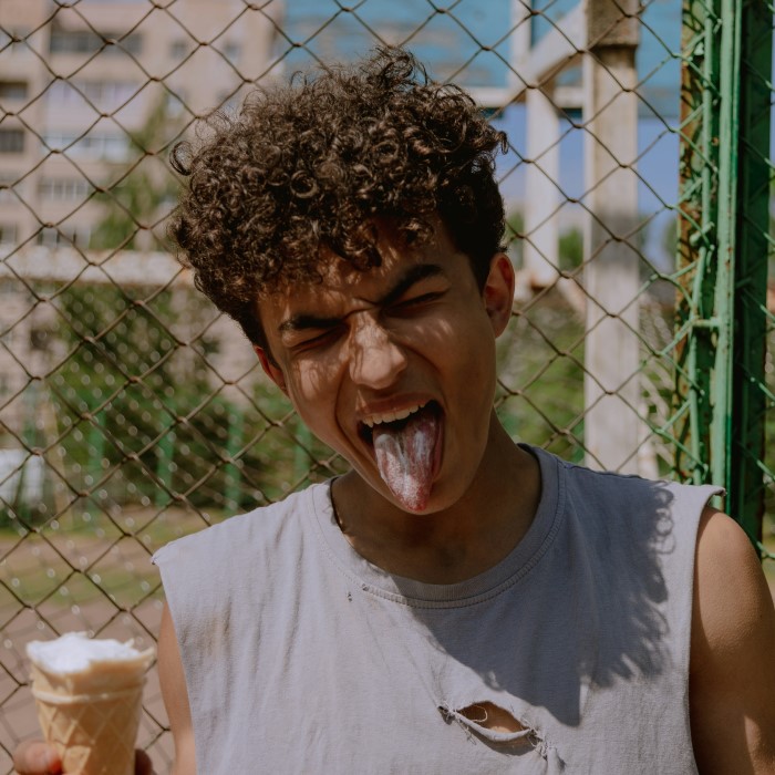 ice cream hair kid