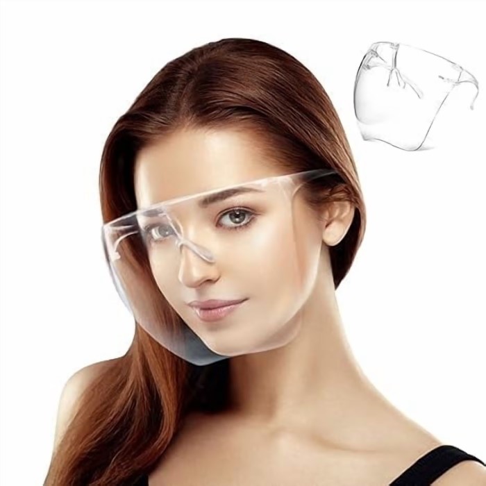 plastic face shield