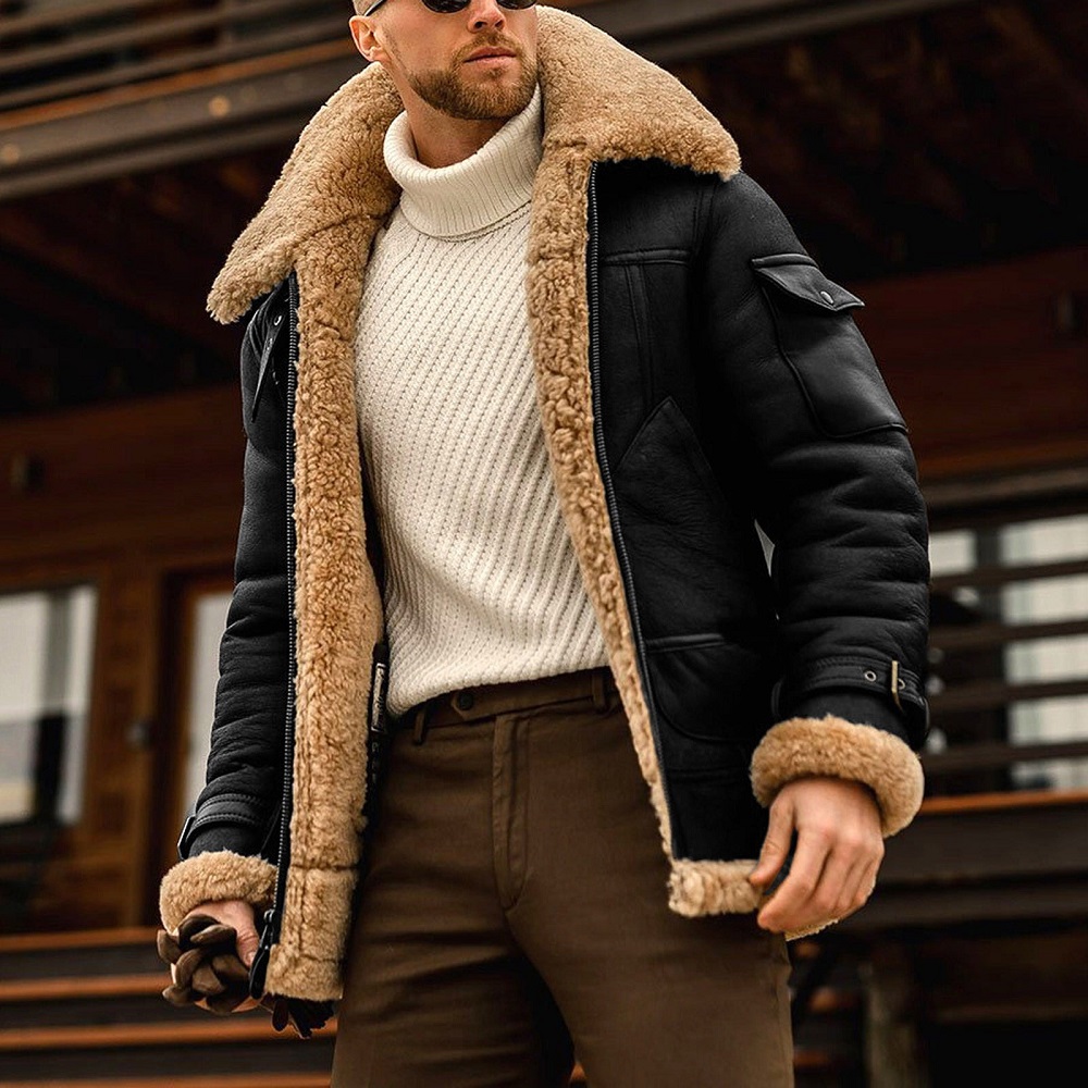 faux leather coat
