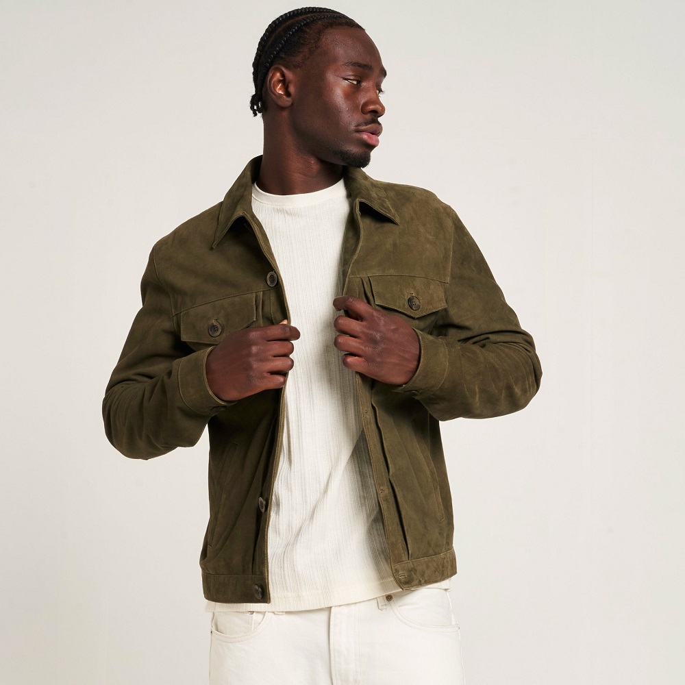 mens suede jacket