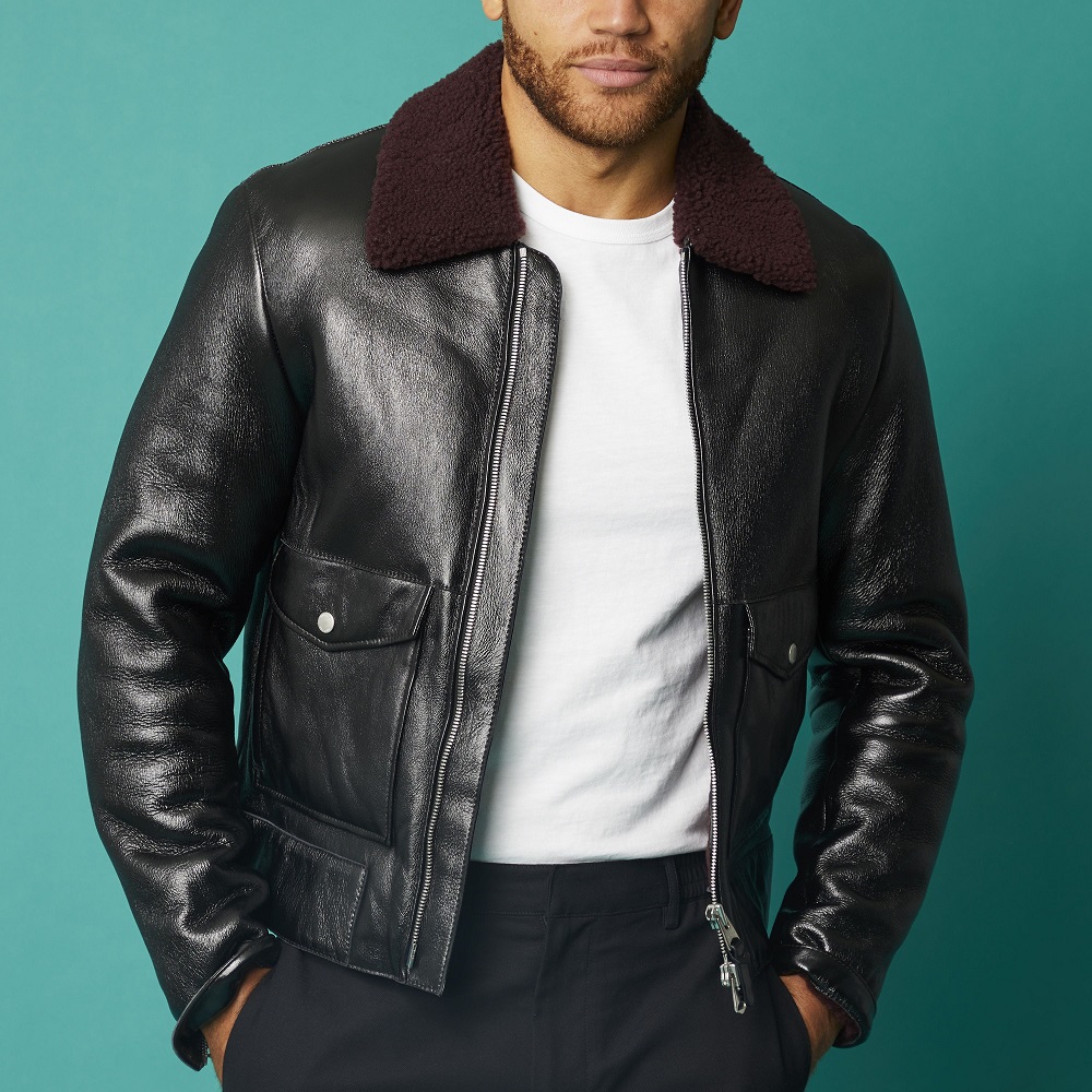 faux leather coat
