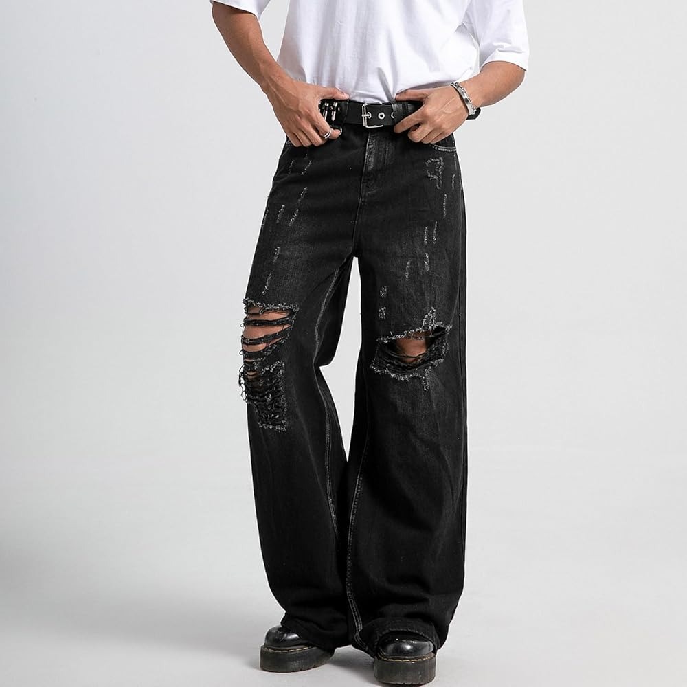 ripped baggy jeans