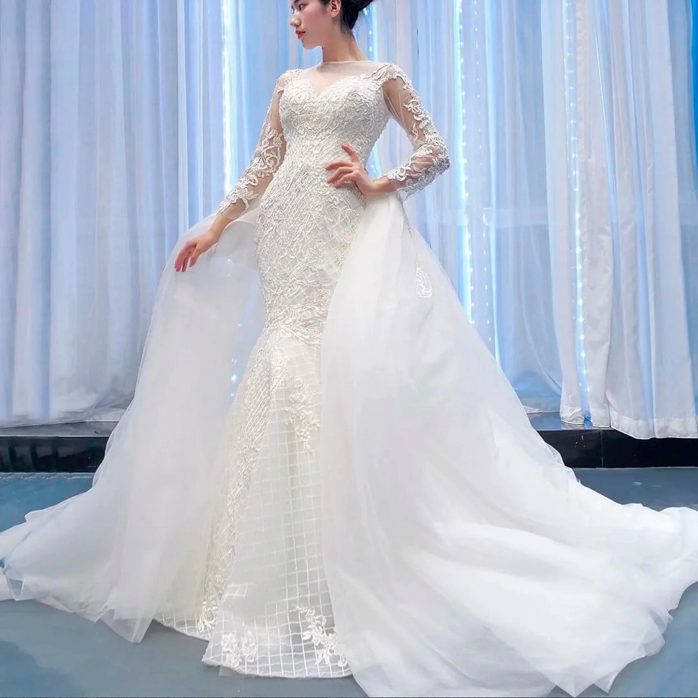 mermaid wedding gown