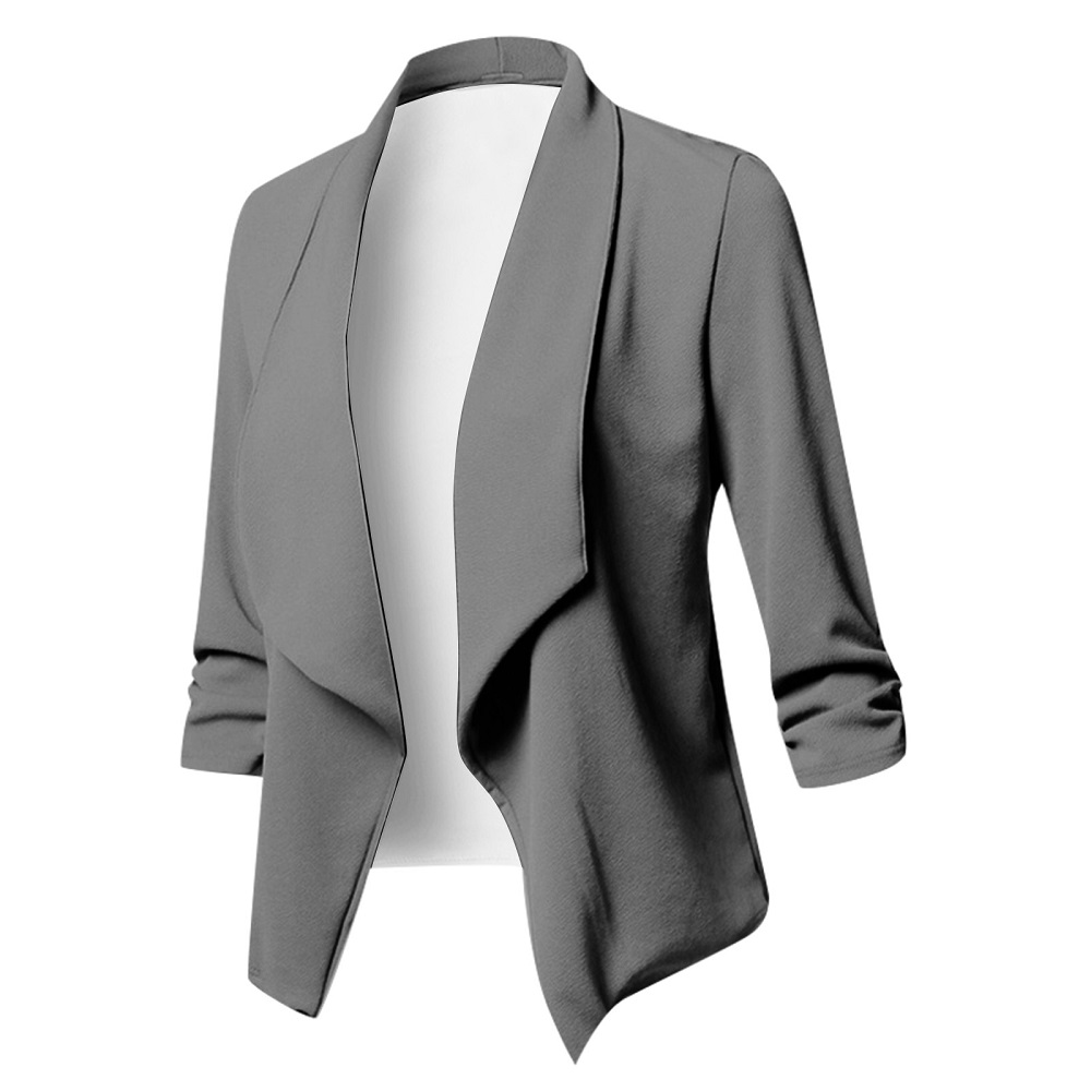 oversized grey blazer