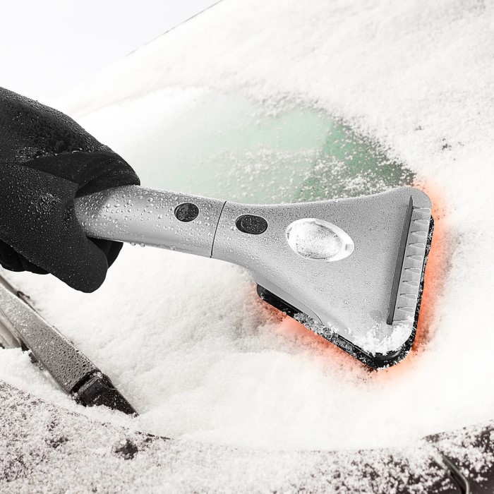 heated ice scraper