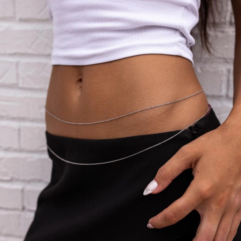silver waist chain