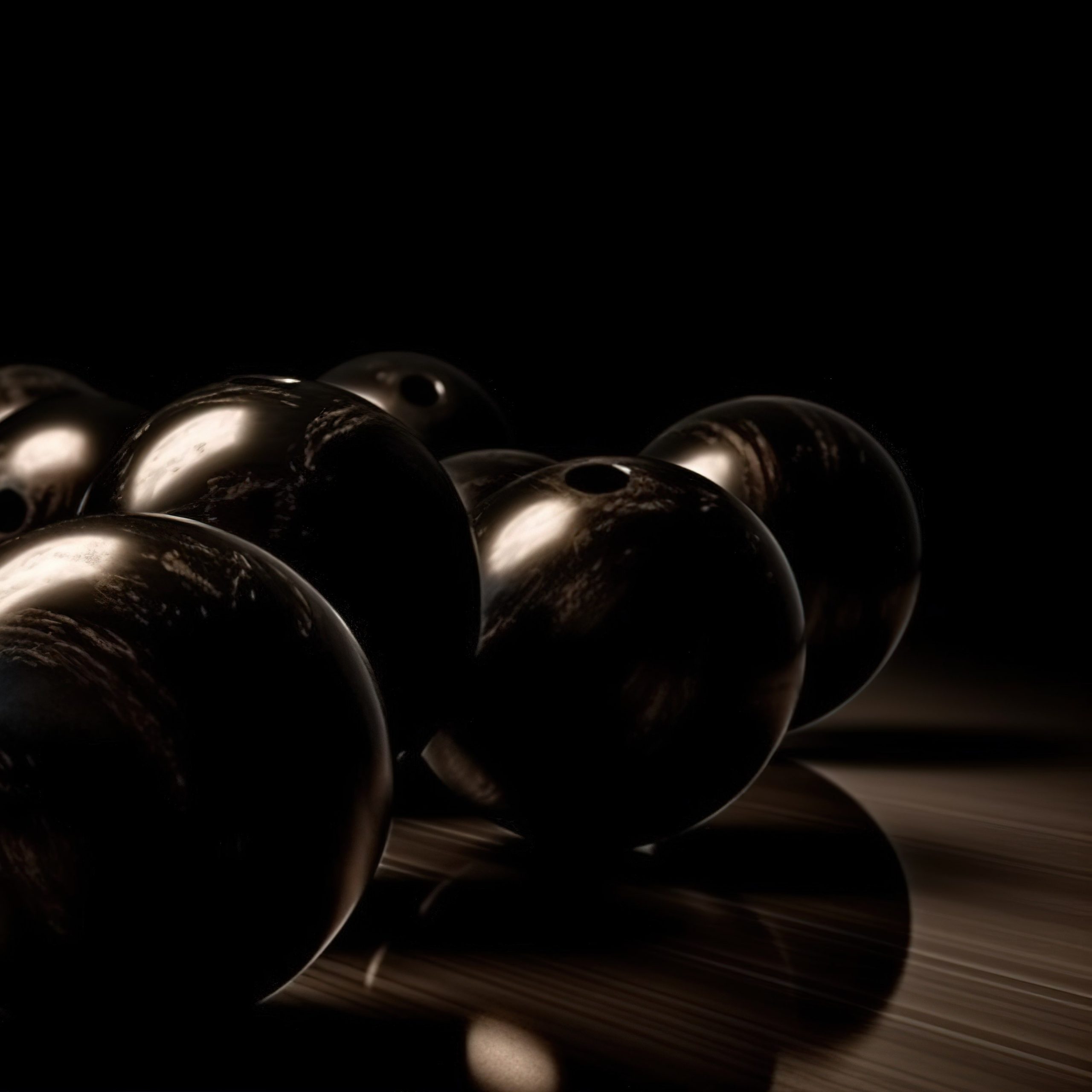 bowling ball moving