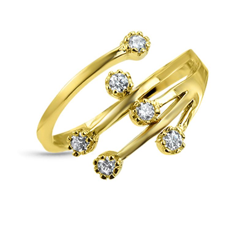 solid gold toe ring