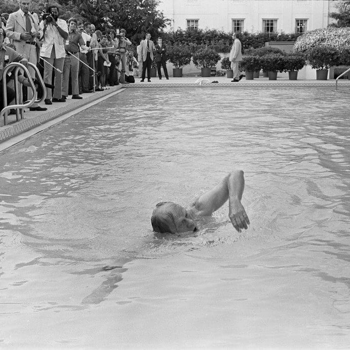 history of swimming