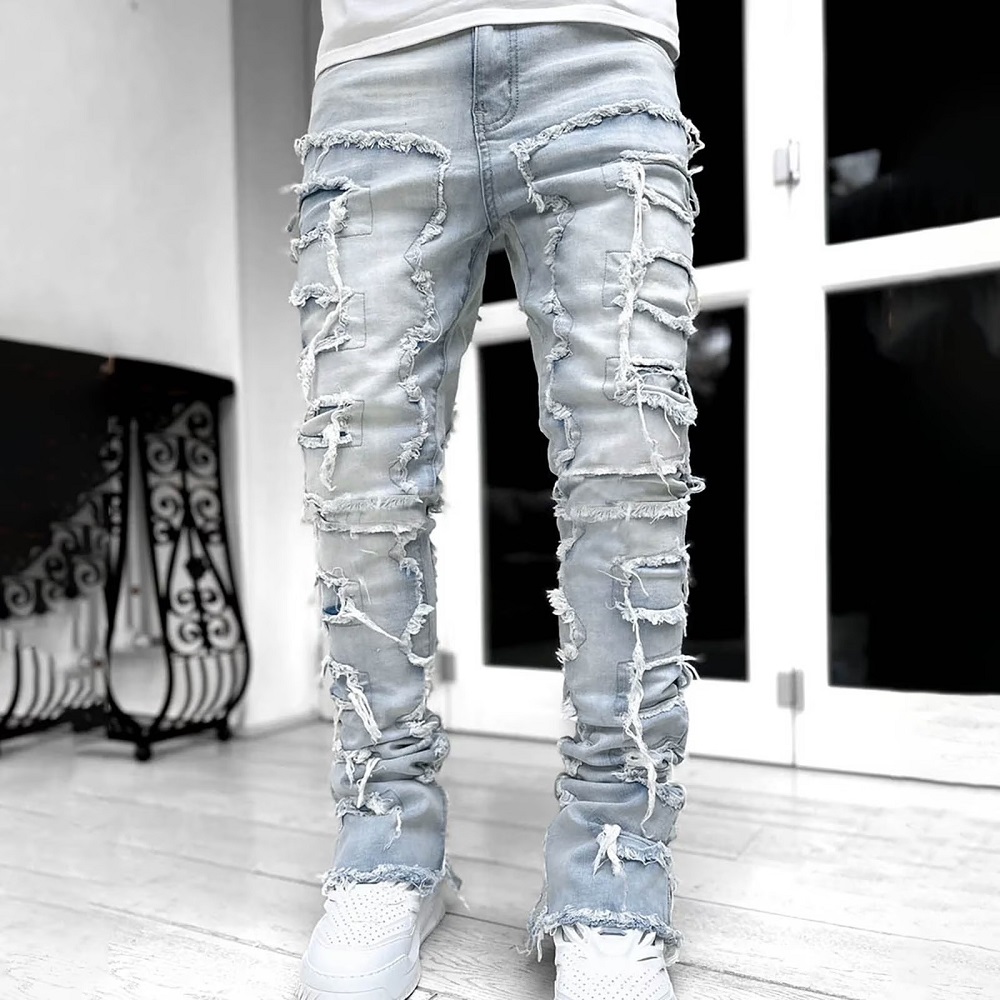 stacked skinny jeans