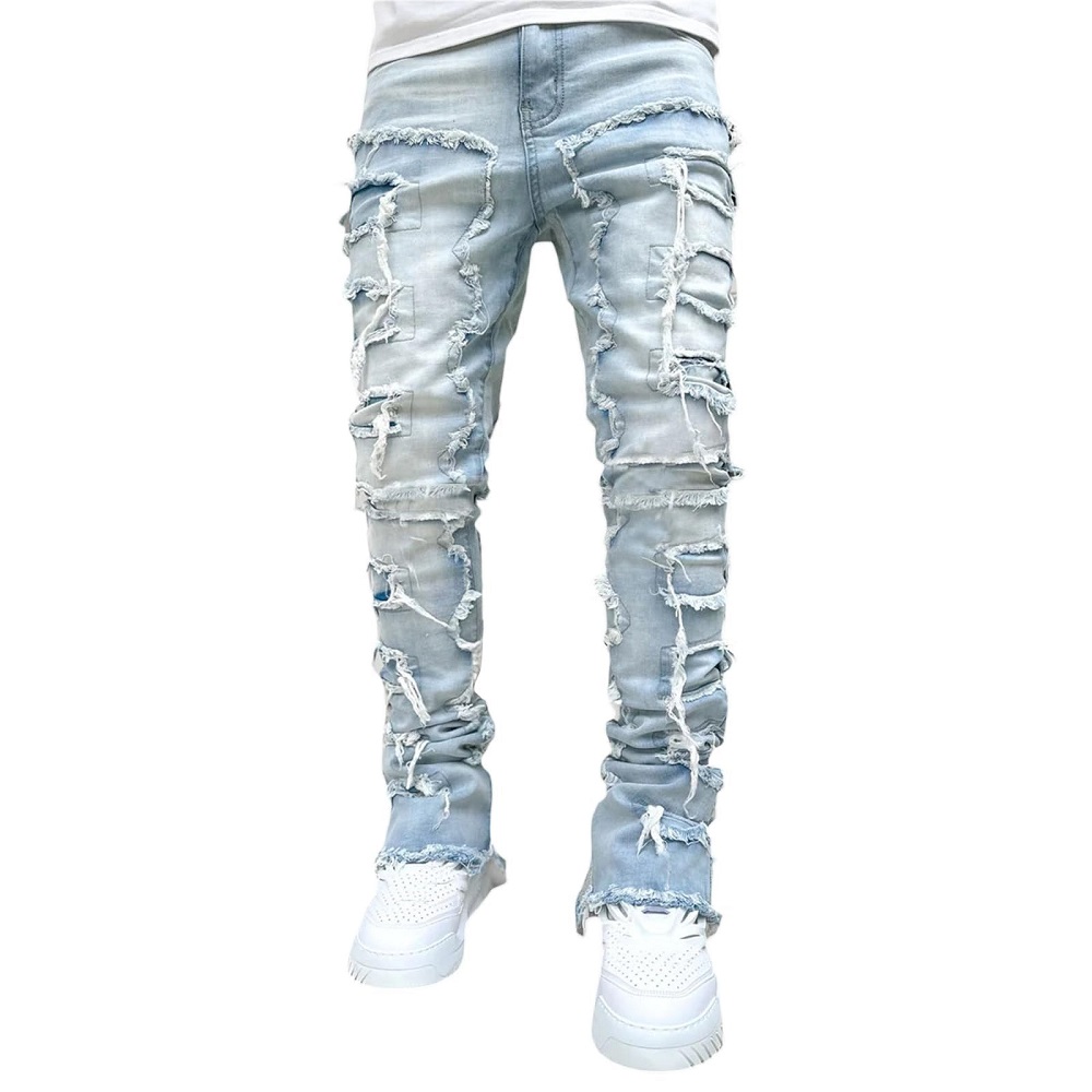 stacked skinny jeans