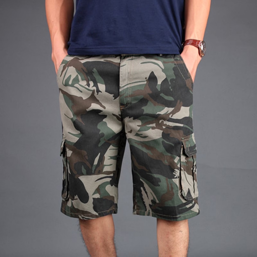 camo cargo shorts