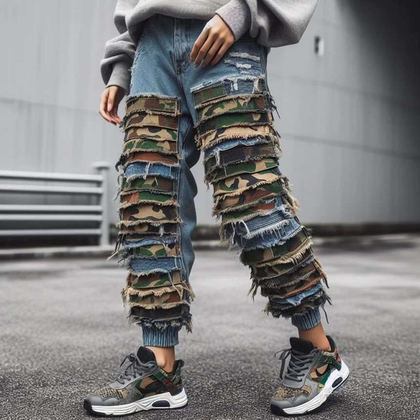 stacked skinny jeans