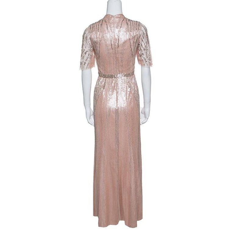 blush pink gown
