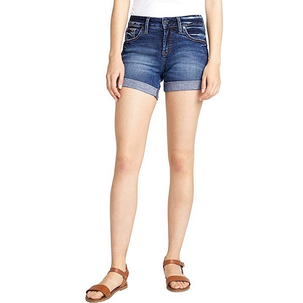 blue jean shorts