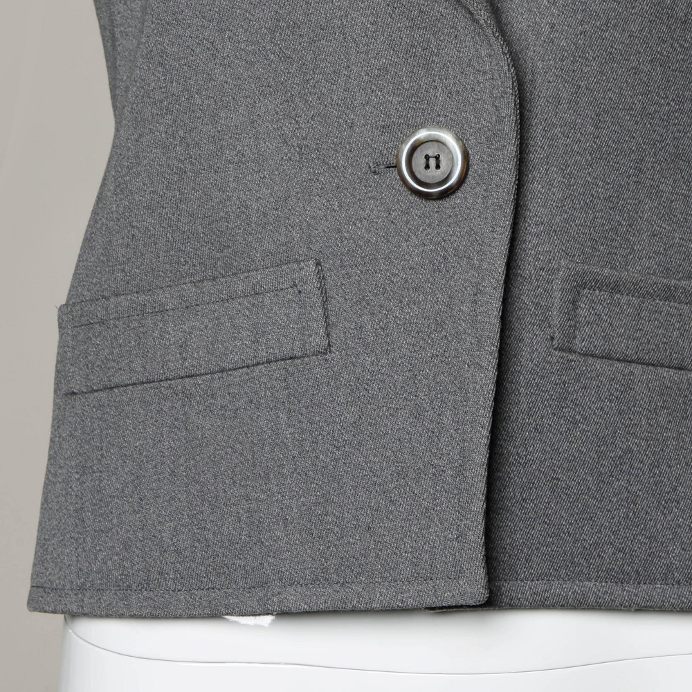 gray wool blazer