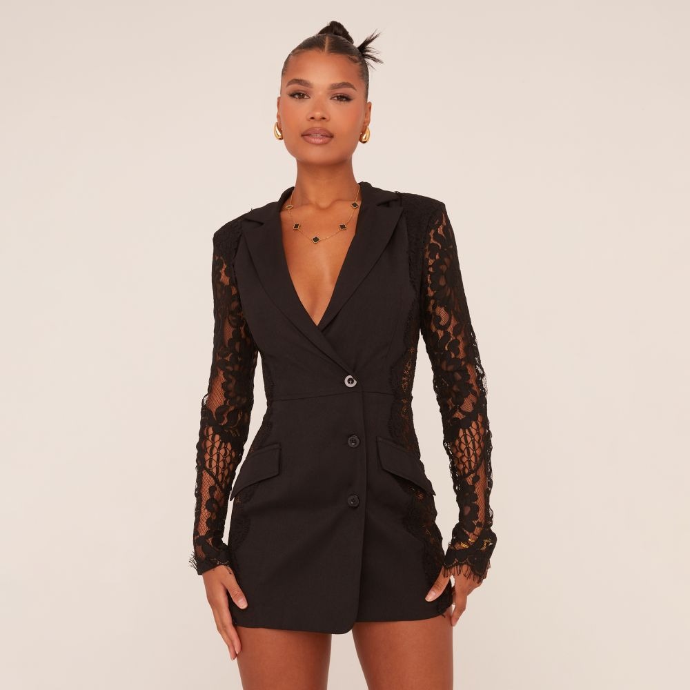 maxi blazer dress