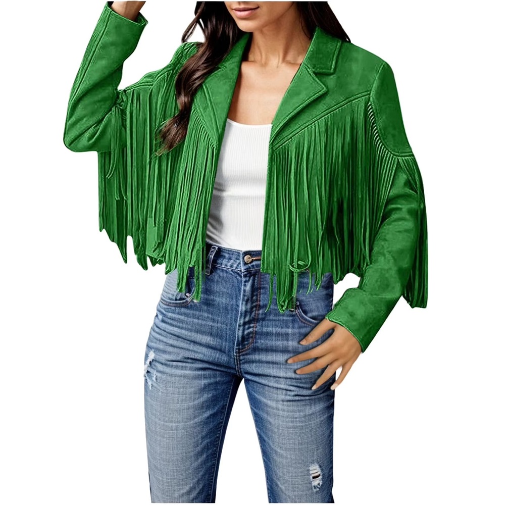crop leather jacket