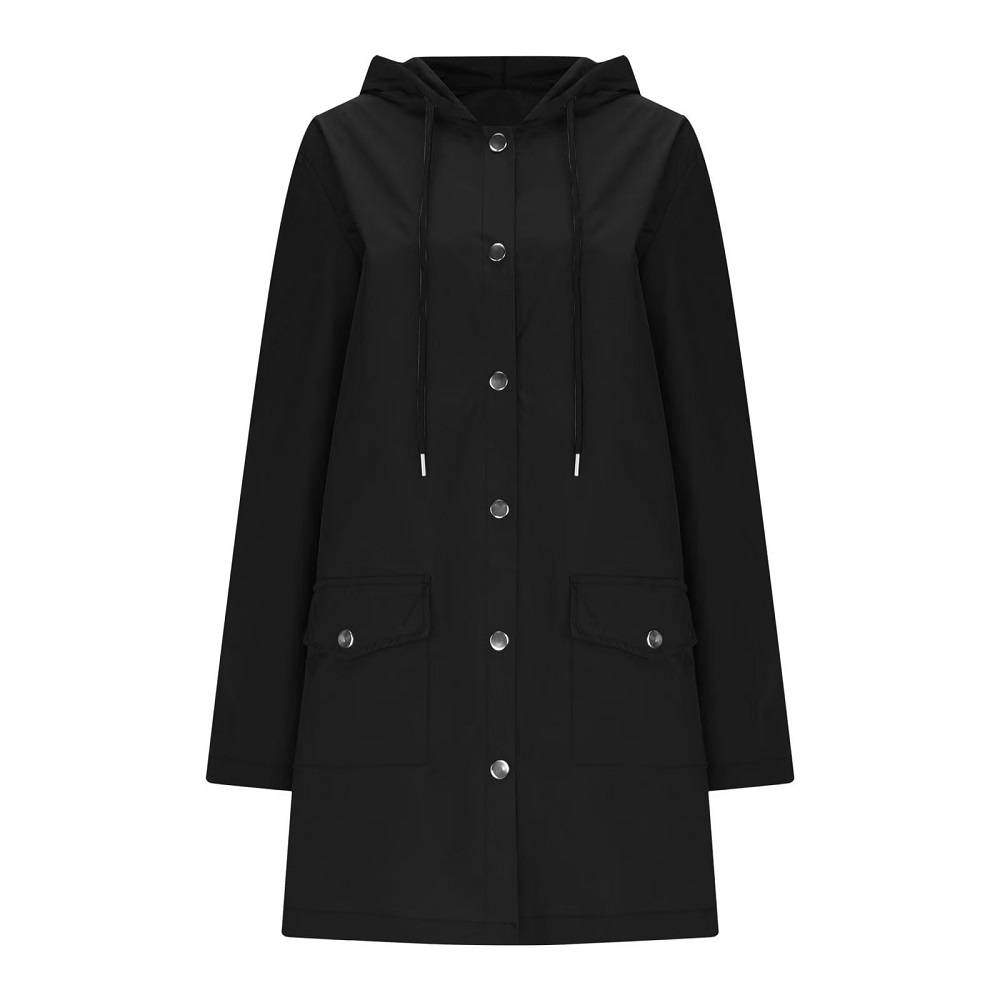 black rain jacket