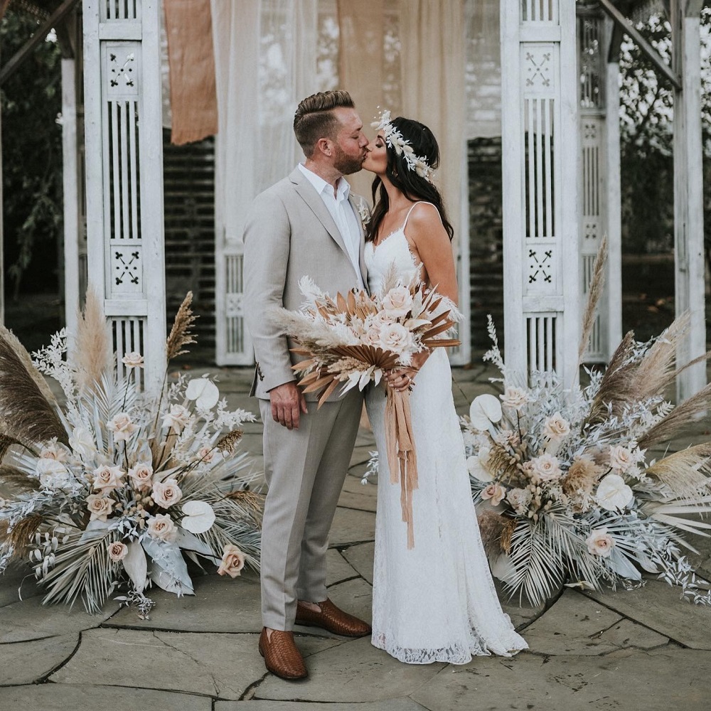 boho wedding gown