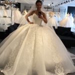 white ball gown wedding dress