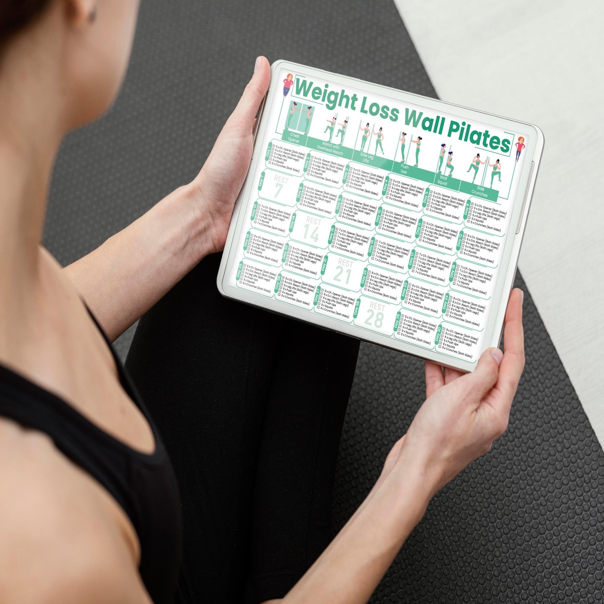 wall pilates chart