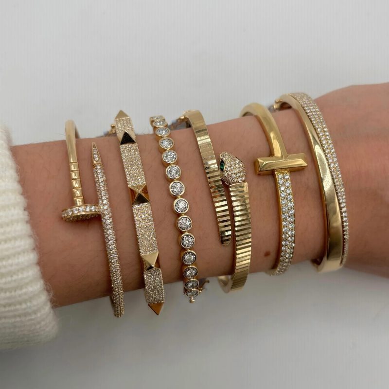 nail bangle bracelet