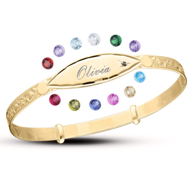 personalised baby bangle