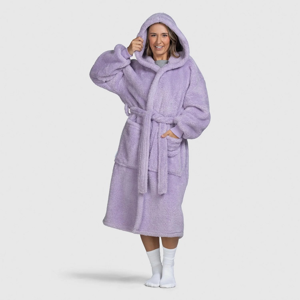 fluffy dressing gown