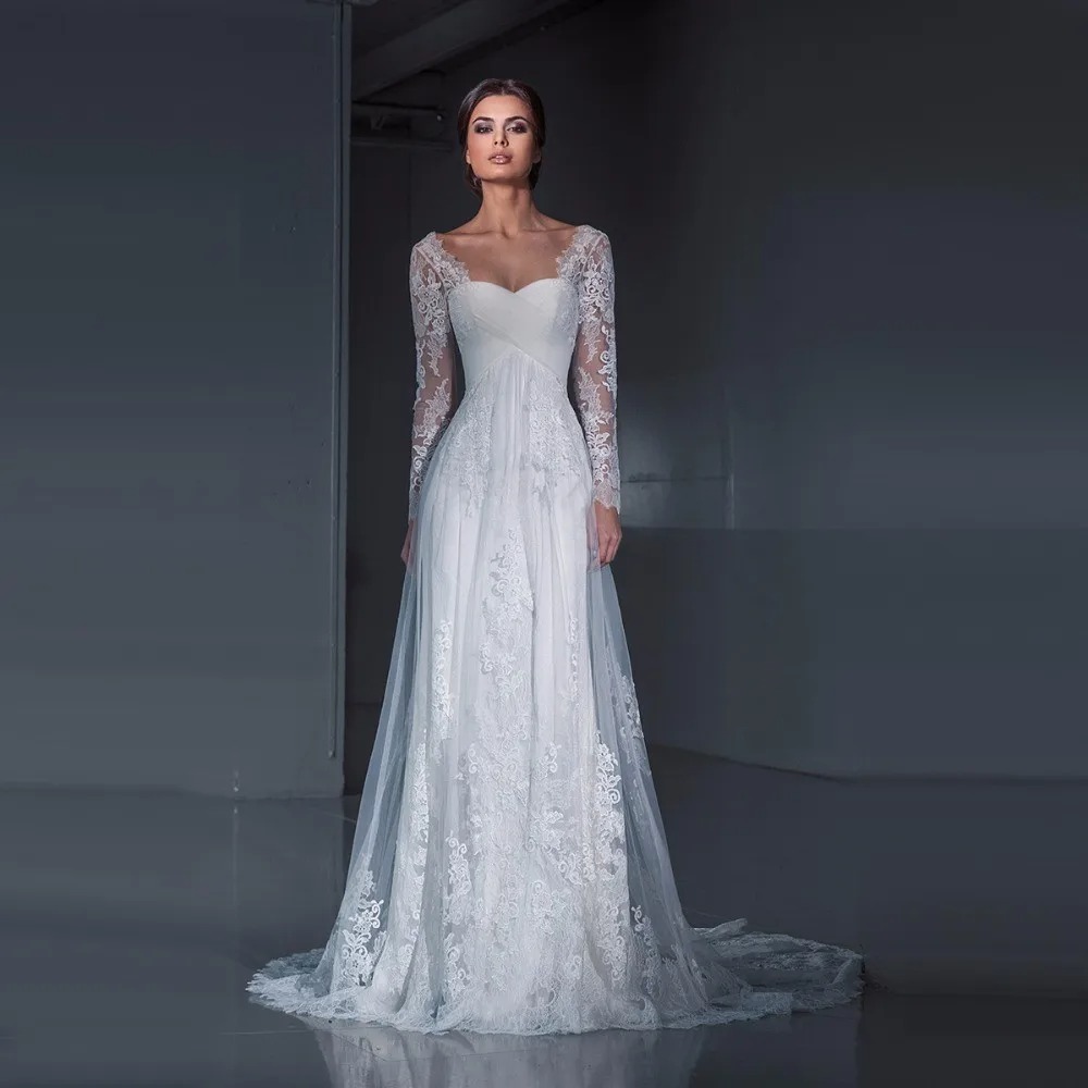 long sleeve gown dresses