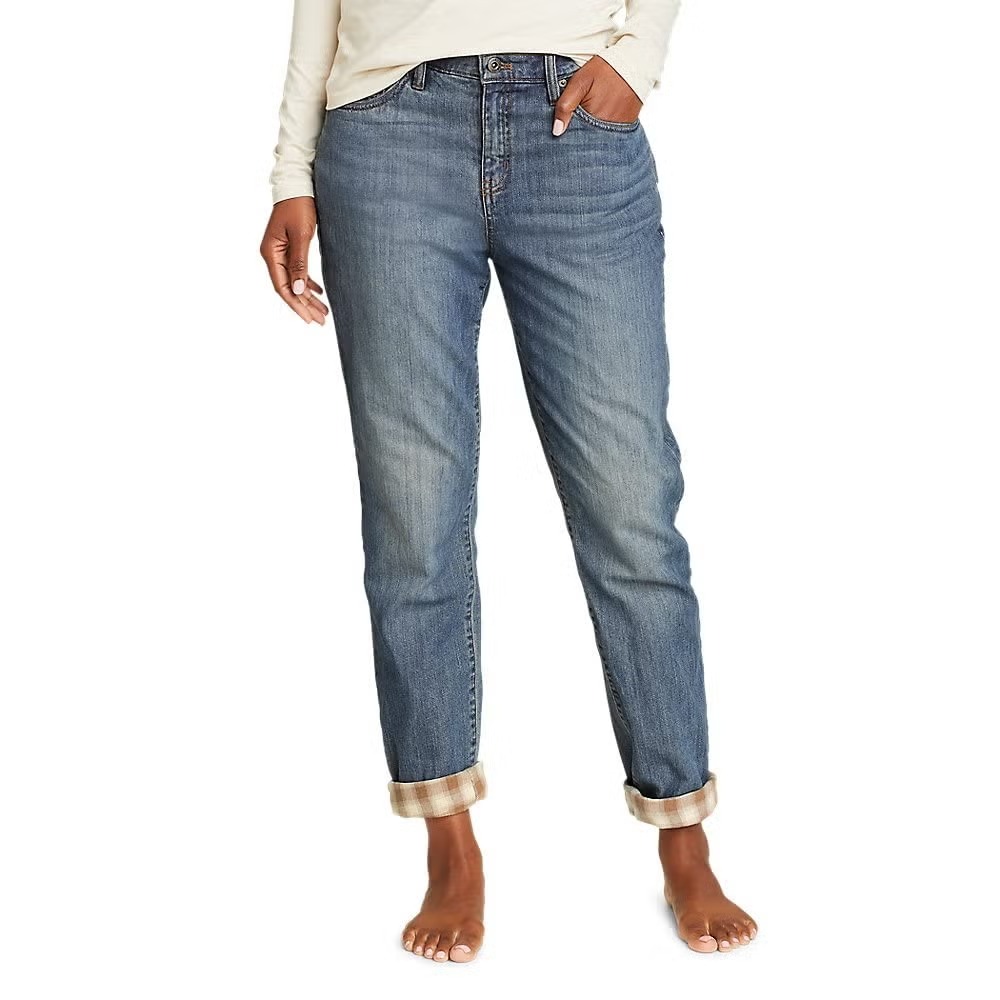 womens flannel lined jeans