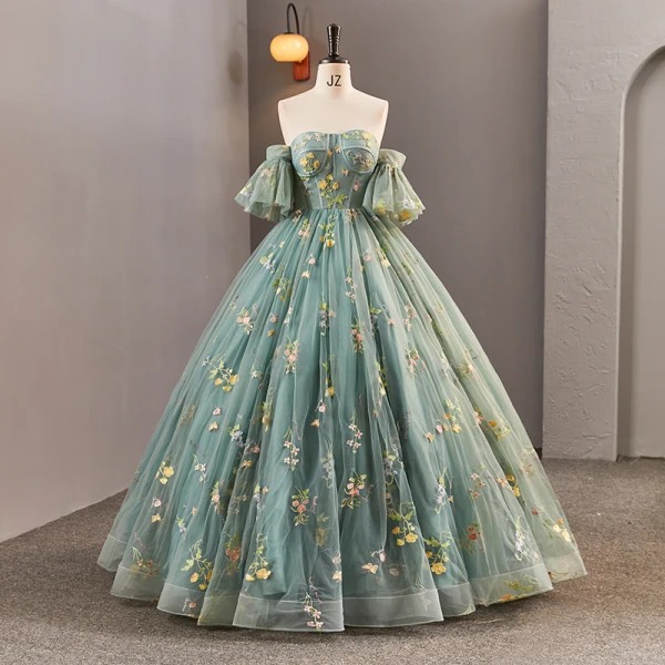floral gown formal